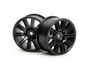 HPI Racing 3771 Coppia Cerchi neri 26mm Ricambi Accessori Modellino