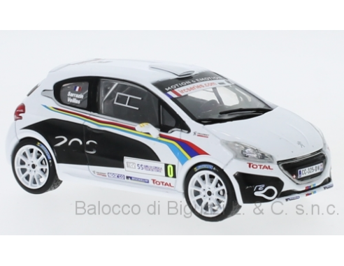 Ixo model RAM559 PEUGEOT 208 R2 WRC TOUR DE CORSE 2012  SARRAZIN-VEILLAS 1:43 Modellino