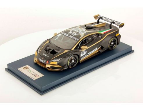 Looksmart LS18018E LAMBORGHINI HURACAN SUPER TROFEO EVO 2019 BLACK/GOLD 1:18 Modellino