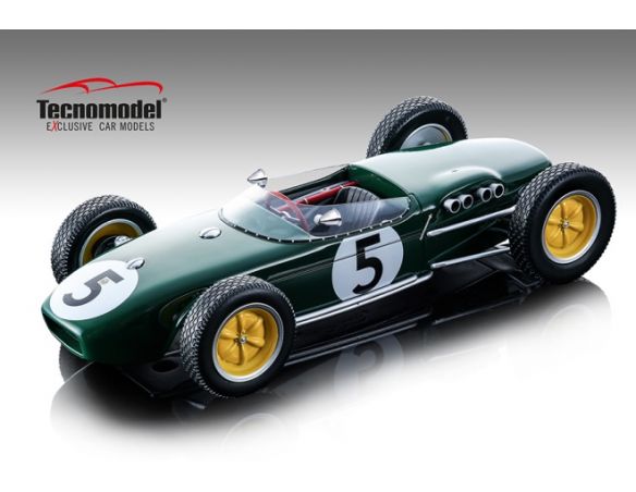 Tecnomodel TMD18124C LOTUS 18 ALAN STACEY 1960 N.5 DNF DUTCH GP 1:18 Modellino