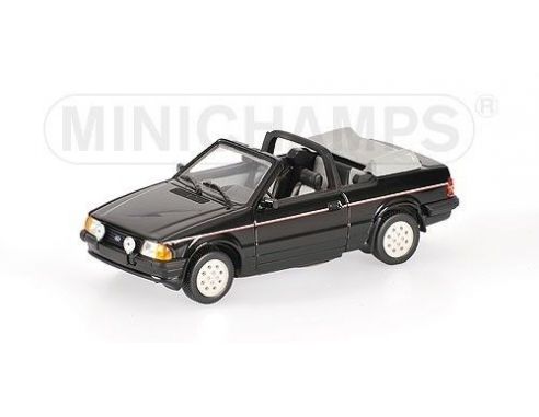 Minichamps PM400085031 FORD ESCORT III CABRIO'83 BLACK 1:43 Modellino