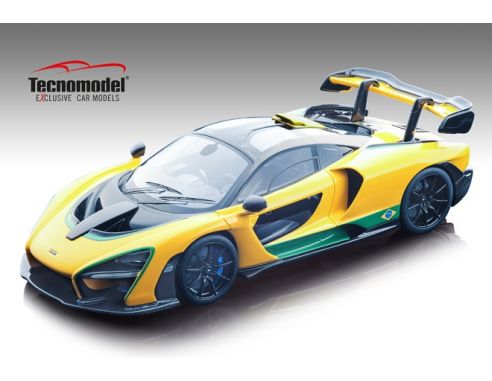 Tecnomodel TMD18EX07B MC LAREN SENNA 2018 BRAZIL COLOUR VERSION 1:18 Modellino