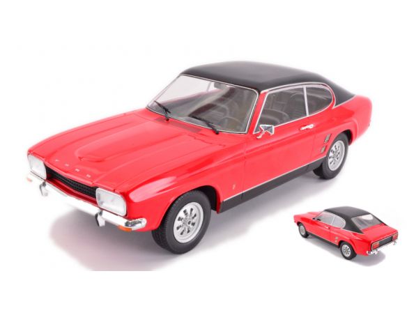 MODELCARGROUP MCG18083 FORD CAPRI MKI 1600 GT RED/BLACK 1:18 Modellino