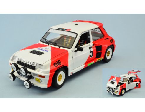 Solido SL1801305 RENAULT 5 TURBO N.5 ACCIDENT RALLY DU VAR 1982 A.PROST-J.M.ANDRIE 1:18 Modellino