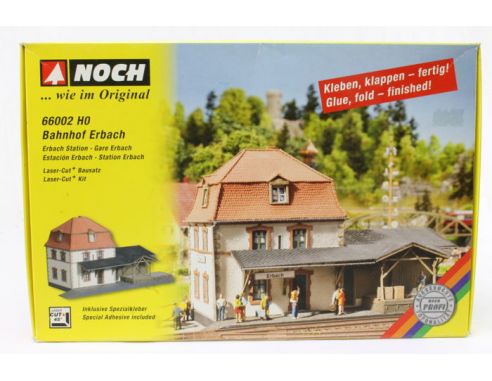 Noch 66002 H0 - Stazione di Erbach Kit Taglio Laser Modellismo