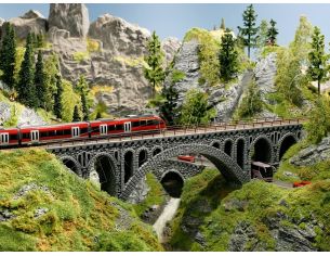 Noch 58670 - Ponte ferroviario ad arco in pietra Modellismo