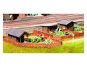 Noch 66804 H0 - Casotti per orto, serie Laser cut kit Modellismo