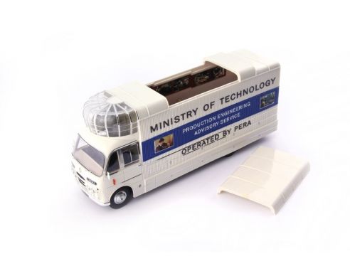 Autocult ATC10004 BEDFORT SB3 MOBILE CINEMA 1967 WHITE/BLUE 1:43 Modellino