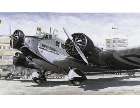 Italeri IT0150 JU 52 CIVILIAN AEREO KIT 1:72 Modellino