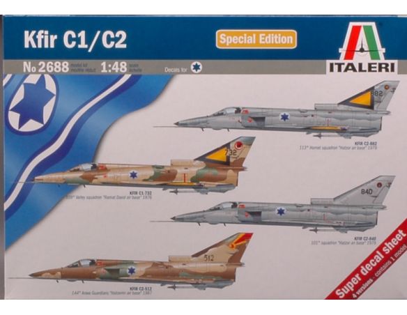 Italeri IT2688 KFIR C1/C2 KIT 1:72 Modellino