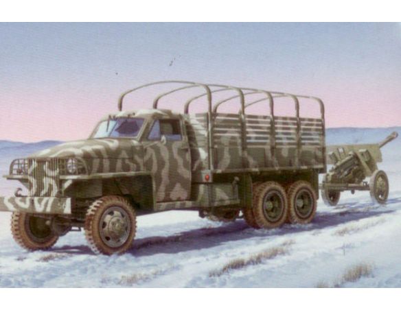 Italeri IT6499 LENS LEASE U.S.TRUCK W/ZIS-3 GUN KIT 1:35 Modellino