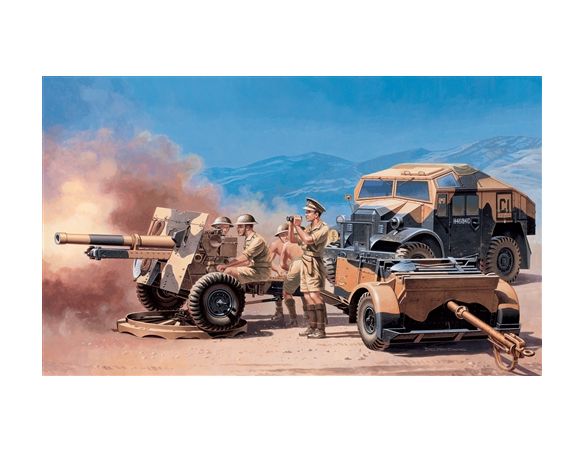 Italeri IT7027 MORRIS QUAD 25 PDR GUN KIT 1:72 Modellino