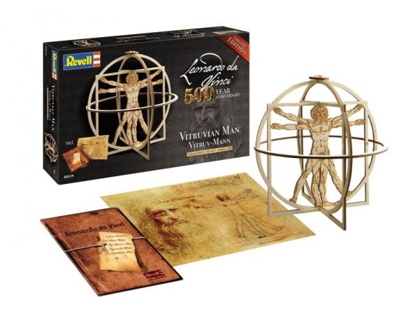 Revell RV00519 LEONARDO DA VINCI VITRUV MAN KIT 1:16 Modellino