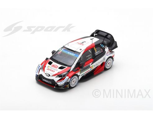 Spark Model S5976 TOYOTA YARIS N.5 6th MONTE CARLO 2019 K.MEEKE-S.MARSHALL 1:43 Modellino