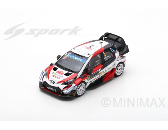 Spark Model S5976 TOYOTA YARIS N.5 6th MONTE CARLO 2019 K.MEEKE-S.MARSHALL 1:43 Modellino