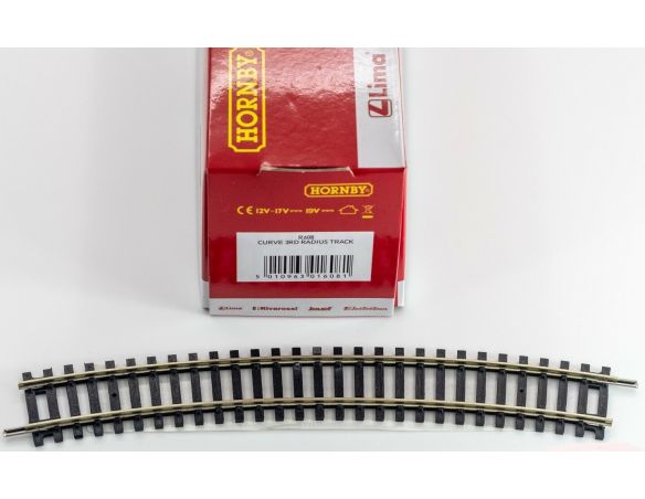 Hornby R608 Curva 3rd raggio 505 mm arco 22,5° Accessori Modellismo