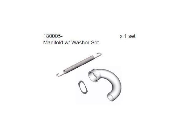 Smartech 180005 Set di tubi di scarico di piegatura 1:8 Ricambi Accessori