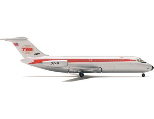 Herpa 514446 TWA Douglas DC-9-10 1:500 Aereo Modellino