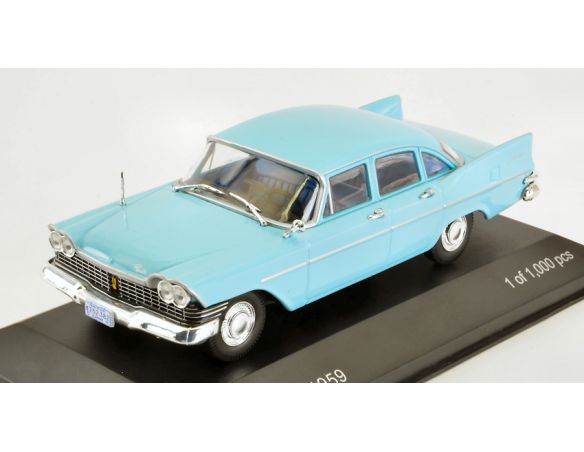 White Box WB289 PLYMOUTH SAVOY LIGHT BLUE 1:43 Modellino