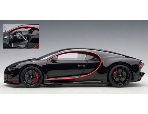 Auto Art / Gateway AA70991 BUGATTI CHIRON 2017 NOCTURNA BLACK 1:18 Modellino