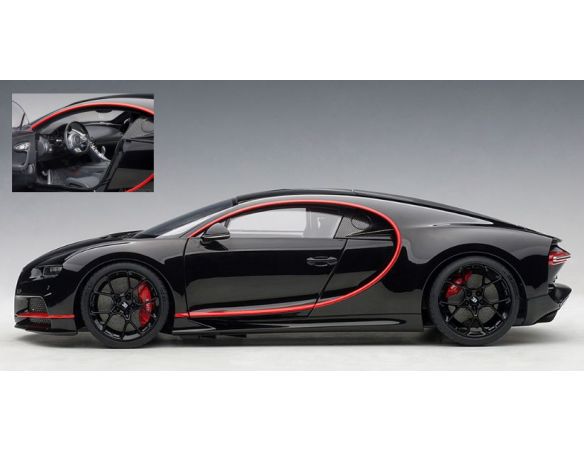 Auto Art / Gateway AA70991 BUGATTI CHIRON 2017 NOCTURNA BLACK 1:18 Modellino