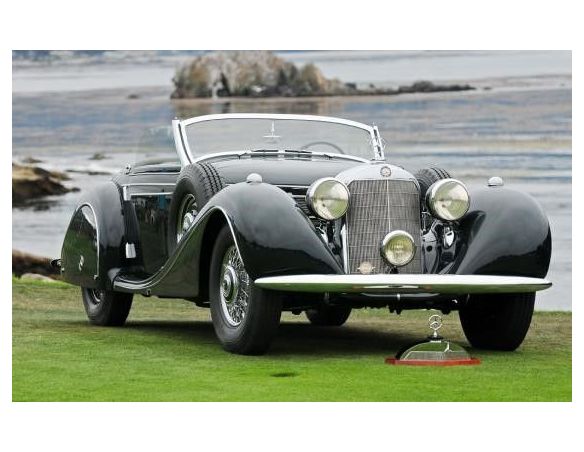 Matrix MX41302-162 MERCEDES 540K SPEZIALROADSTER SINDELFINGEN 1939 BLACK 1:43 Modellino