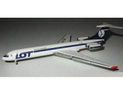 Herpa 509862 - LOT Polish Airlines Ilyushin IL-62 SP-LBA 1:500 Aereo Modellino