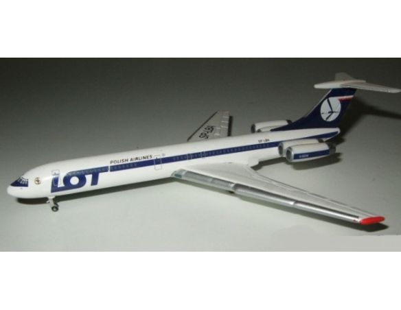 Herpa 509862 - LOT Polish Airlines Ilyushin IL-62 SP-LBA 1:500 Aereo Modellino