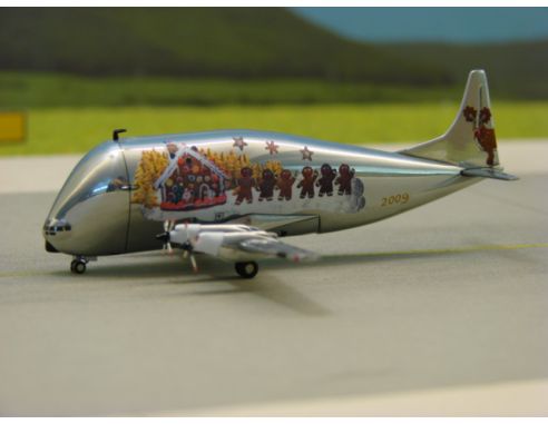 Herpa 506922 Aero Spacelines 377-SGT Super Guppy Christmas 2009 1:500 Modellino
