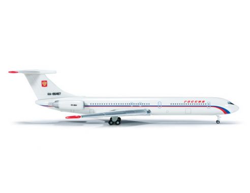 Herpa 518345 Rossiya Russian State Transport Company Ilyushin IL-62M 1:500 Model