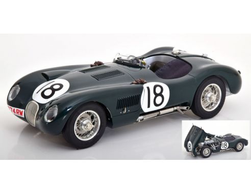 CMC CMC195 JAGUAR C TYPE N.18 WINNER LM 1953 T.ROLT-D.HAMILTON 1:18 Modellino