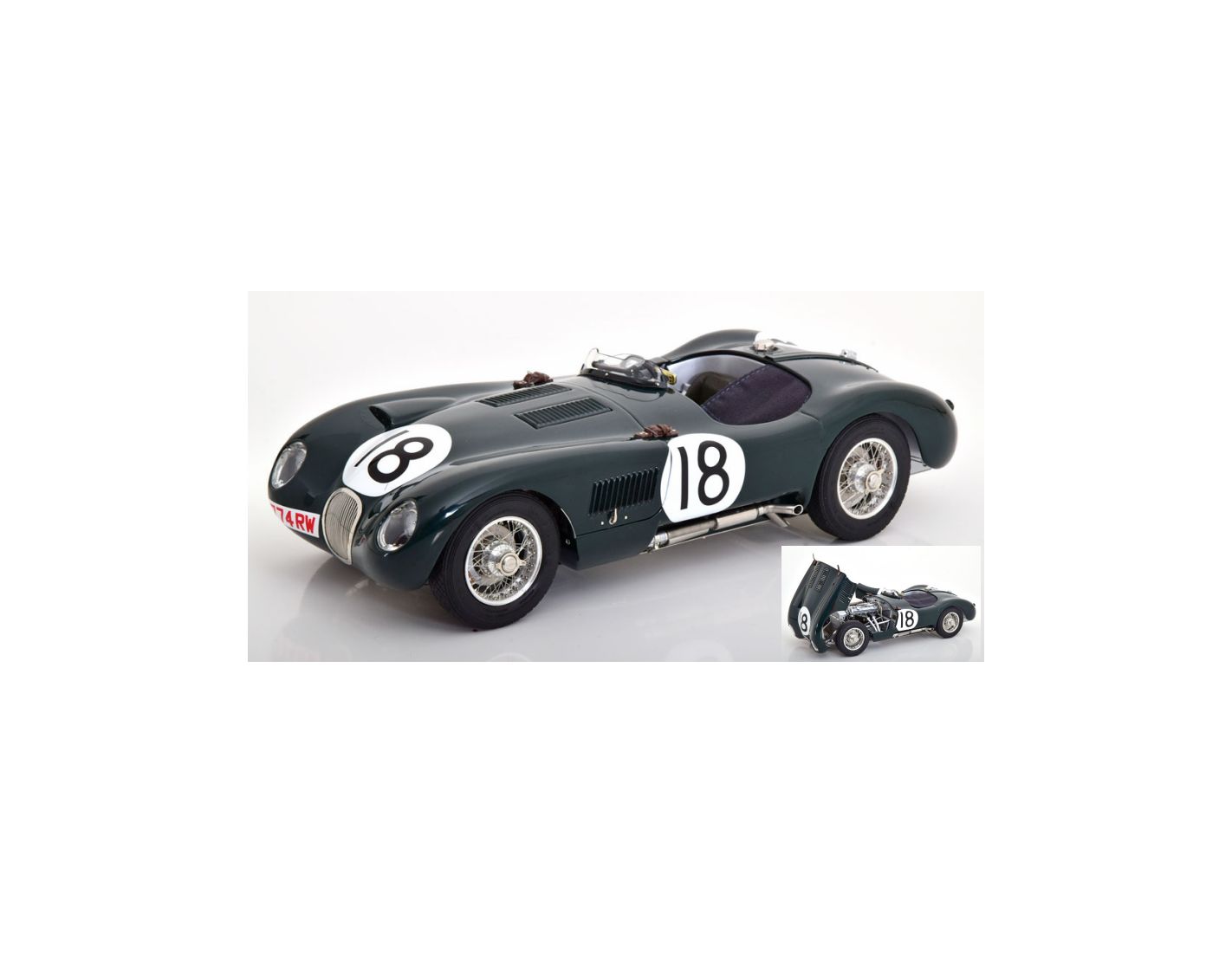 Jaguar C Type 1953 CMC 1/18 Modell - Seltenes Sammlerstück