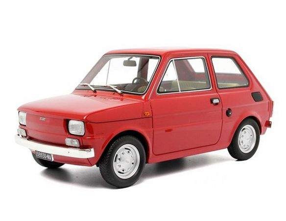 Ixo model LM103F FIAT 126 1a SERIE 1972 AMARANT RED 1:18 Modellino