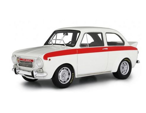 LAUDO RACING LM105B5 FIAT ABARTH 1600 OT TEST 1965 WHITE 1:18 Modellino