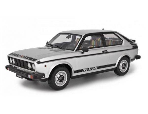 Ixo model LM106C FIAT 128 3P 1100 SPORT 1975 GREY MET.1:18 Modellino