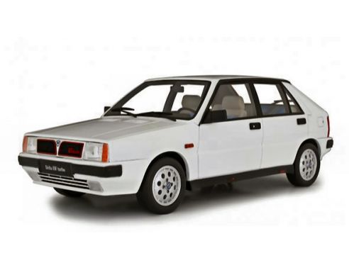 Ixo model LM108A LANCIA DELTA 1600 HF I.E. R86 SERIE 3 1986 WHITE 1:18 Modellino