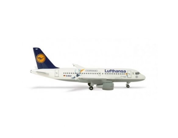 Herpa 515955 Lufthansa Airbus A319 "Lu & Cosmo" 1:500 Aereo Modellino
