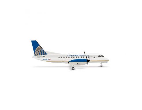 Herpa 553469 Continental Connection Saab 340 1:200 Aereo Modellino