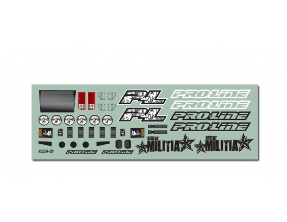 Pro-Line 3394-00 Plastico Carrozzeria Desert Militia 1:16 Accessori Modellino