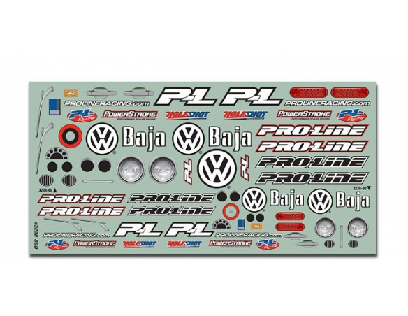 Pro-Line 3238-31 Plastico Carrozzeria Volkswagen Baja Bug E-Revo 1:16 Accessori Modellino