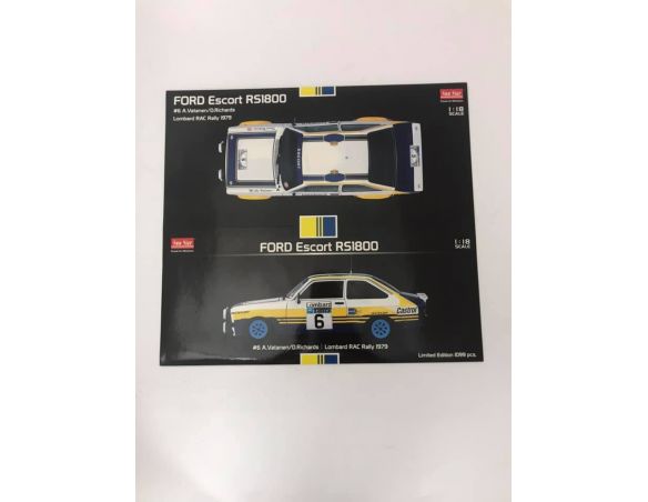 Scatola per Sun Star 4453 Ford Escort RS1800 1:18