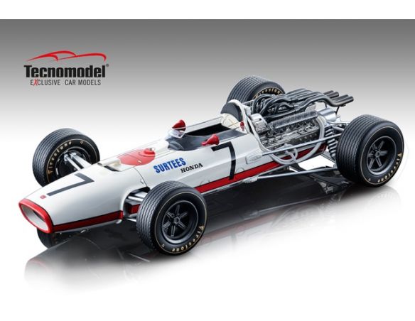 Tecnomodel TMD18127A HONDA RA 273 JOHN SURTEES 1967 N.7 4th GERMAN GP 1:18 Modellino