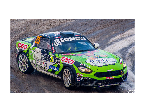 Ixo model RAM681 FIAT ABARTH 124 RGT N.25 WRC DNF MONTE CARLO 2018 NUCITA-VOZZO 1:43 Modellino