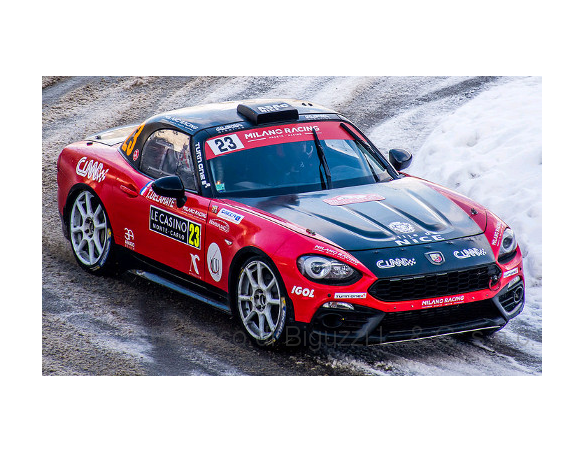 Ixo model RAM682 FIAT ABARTH 124 RGT N.23 WRC DNF MONTE CARLO 2018 CIAMIN-DE LA HAYE 1:43 Modellino