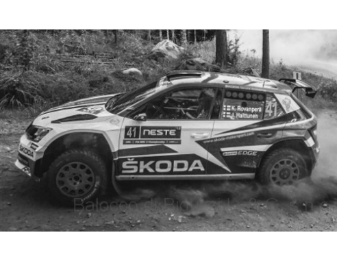 Ixo model RAM684 SKODA FABIA R5 N.4 11th WM RALLY FINL.2018 ROVANPERA-HALTTUNEN  1:43 Modellino