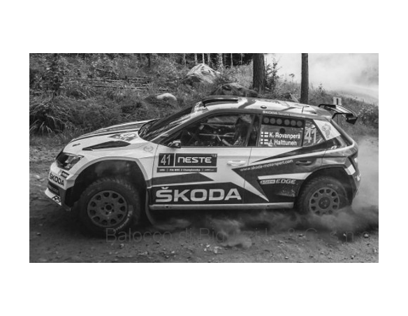 Ixo model RAM684 SKODA FABIA R5 N.4 11th WM RALLY FINL.2018 ROVANPERA-HALTTUNEN  1:43 Modellino