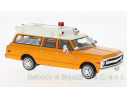 Neo Scale Models NEO47245 CHEVROLET SUBURBAN AMBULANCE 1970 ORANGE/WHITE 1:43 Modellino
