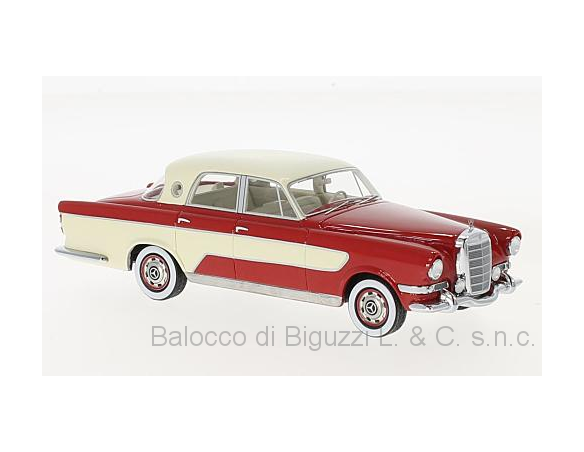 Neo Scale Models NEO47290 MERCEDES GHIA 300C BERLINA 1956 RED/BEIGE 1:43 Modellino