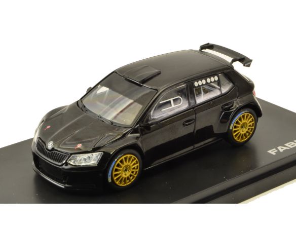 Abrex AB605D SKODA FABIA III R5 2015 BLACK 1:43 Modellino