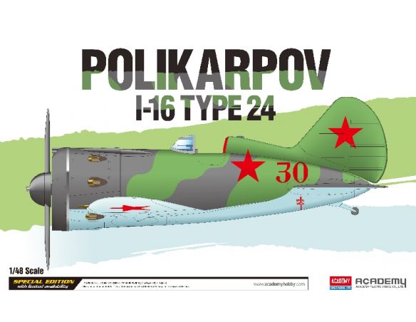 ACADEMY ACD12314 POLIKARPOV I-16 TYPE 24 KIT 1:48 Modellino